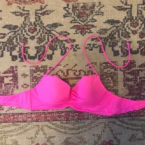 Victoria’s Secret bikini top hot pink